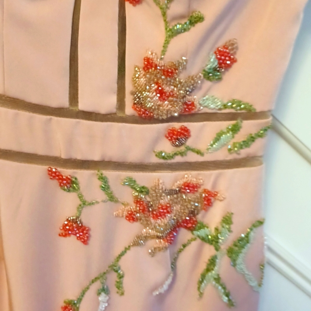 NWT TERANI COUTURE Blush size 4 cocktail dress - Picture 4 of 6